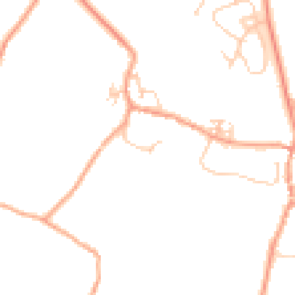 Daytime road noise heatmap for ME19 6BD