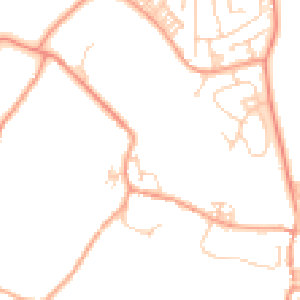 Daytime road noise heatmap for ME19 6DR