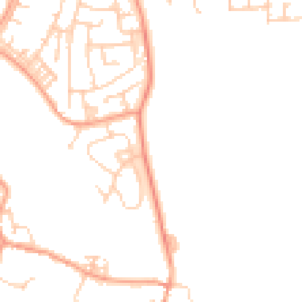 Daytime road noise heatmap for ME19 6GN