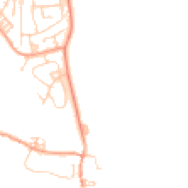 Daytime road noise heatmap for ME19 6GQ