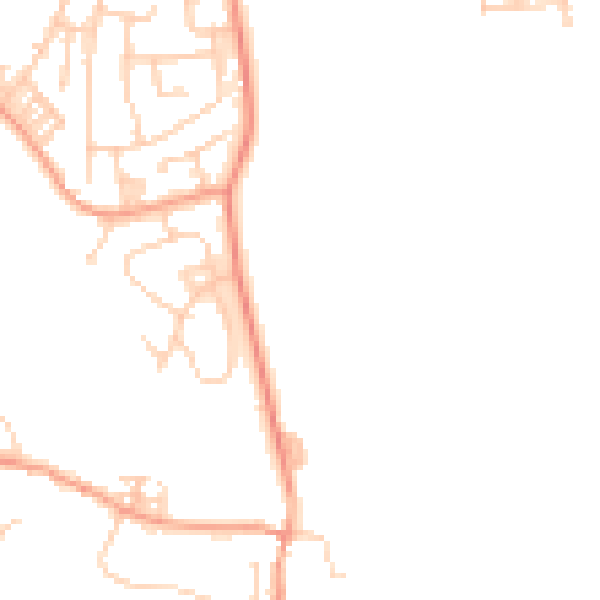 Daytime road noise heatmap for ME19 6GZ