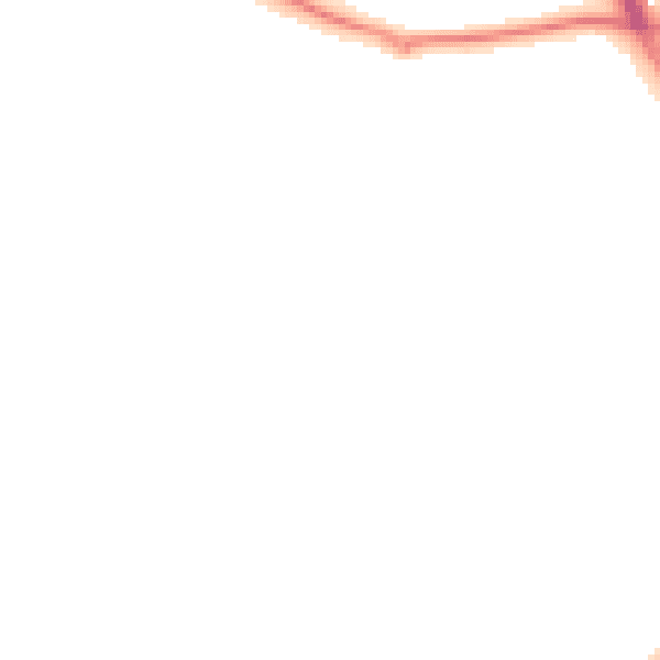 Night-time road noise heatmap for ME19 6LP