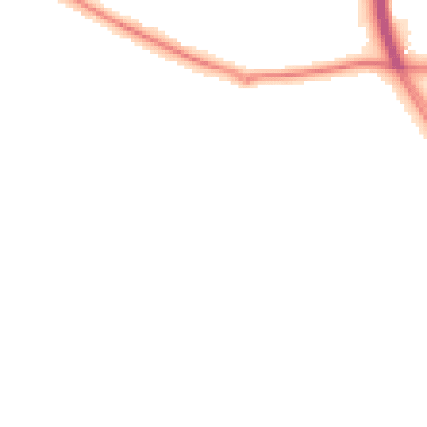 Night-time road noise heatmap for ME19 6PP