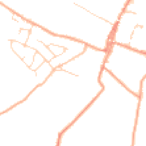 Daytime road noise heatmap for ME19 6RJ
