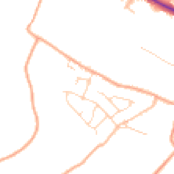 Daytime road noise heatmap for ME19 6RP