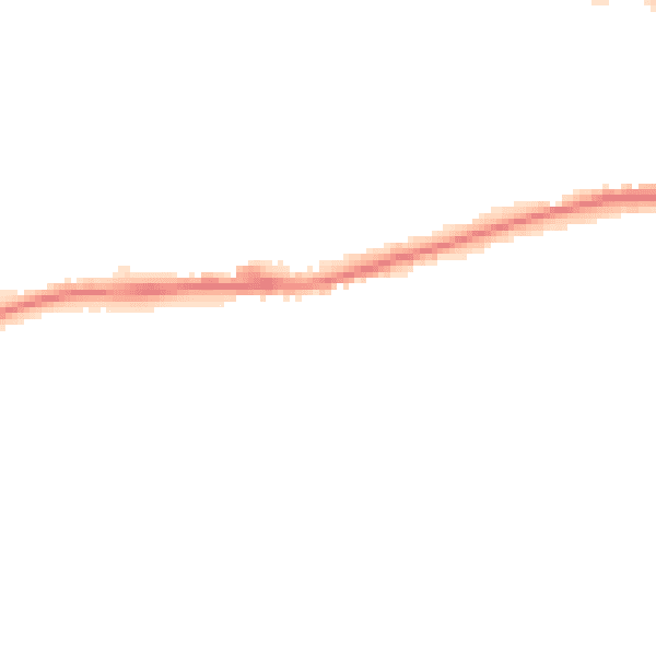Night-time road noise heatmap for ME19 6RT