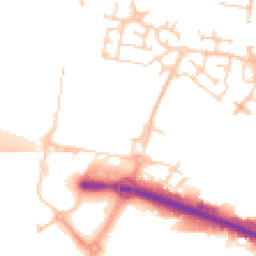 Daytime road noise heatmap for ME4 3ER