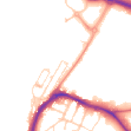 Daytime road noise heatmap for ME4 4BH