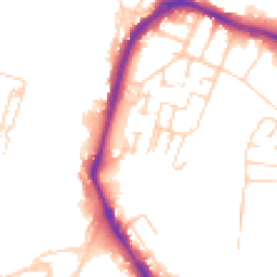 Daytime road noise heatmap for ME4 4GJ