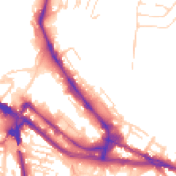 Daytime road noise heatmap for ME4 4LX