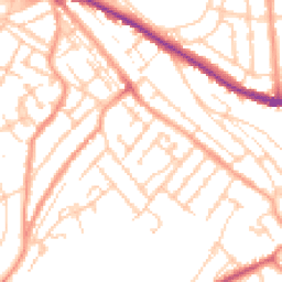 Daytime road noise heatmap for ME4 5HS