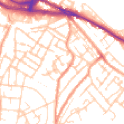 Daytime road noise heatmap for ME4 5NG