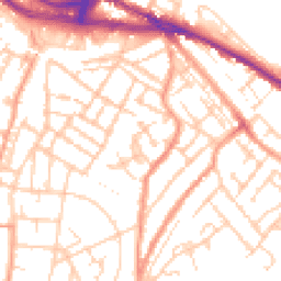 Daytime road noise heatmap for ME4 5NQ