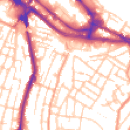 Daytime road noise heatmap for ME4 5RS