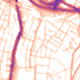 Daytime road noise heatmap for ME4 5ST