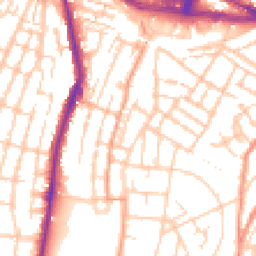 Daytime road noise heatmap for ME4 5SW