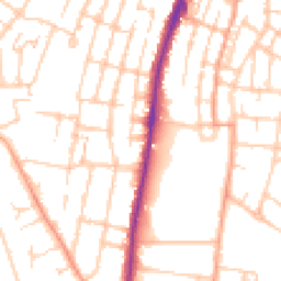 Daytime road noise heatmap for ME4 6EJ