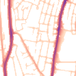 Daytime road noise heatmap for ME4 6QT