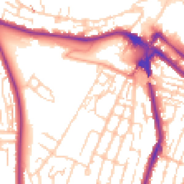 Daytime road noise heatmap for ME4 6TS