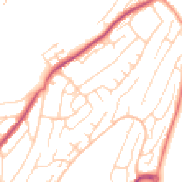 Daytime road noise heatmap for ME5 0AJ