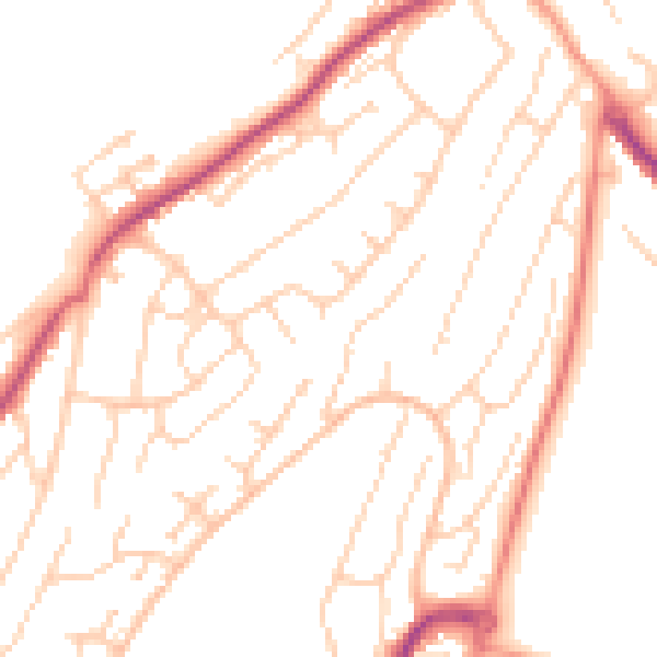 Daytime road noise heatmap for ME5 0AS