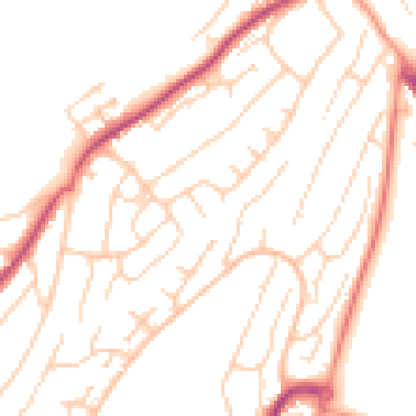 Daytime road noise heatmap for ME5 0AT