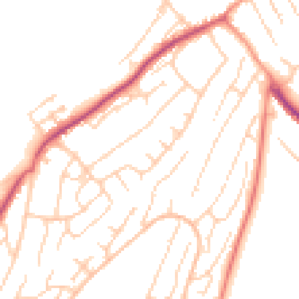 Daytime road noise heatmap for ME5 0AU