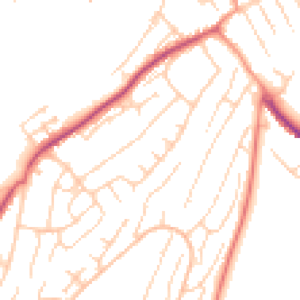 Daytime road noise heatmap for ME5 0AX