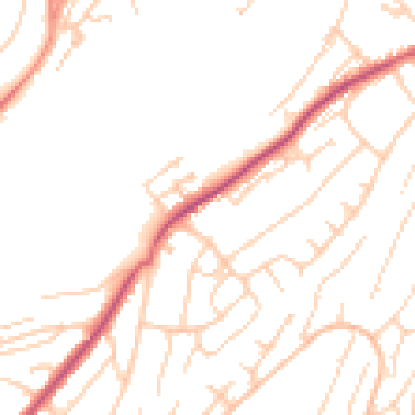 Daytime road noise heatmap for ME5 0BG
