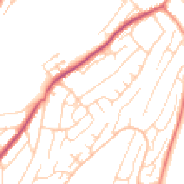 Daytime road noise heatmap for ME5 0BH