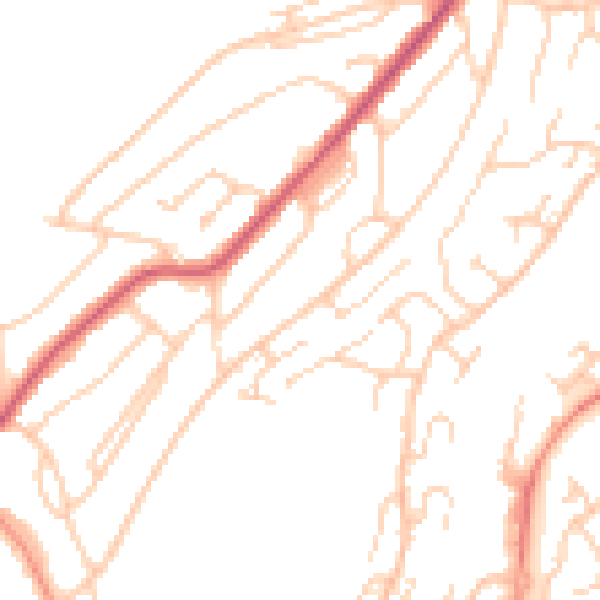 Daytime road noise heatmap for ME5 0DH