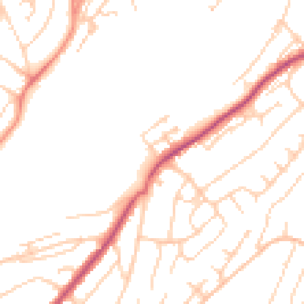 Daytime road noise heatmap for ME5 0FL