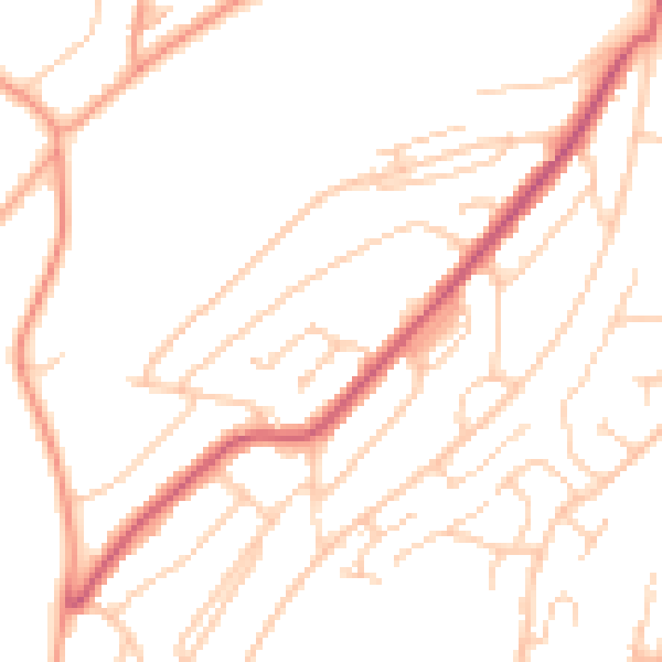 Daytime road noise heatmap for ME5 0HX