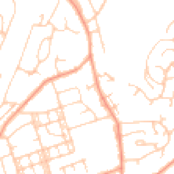 Daytime road noise heatmap for ME5 0PG
