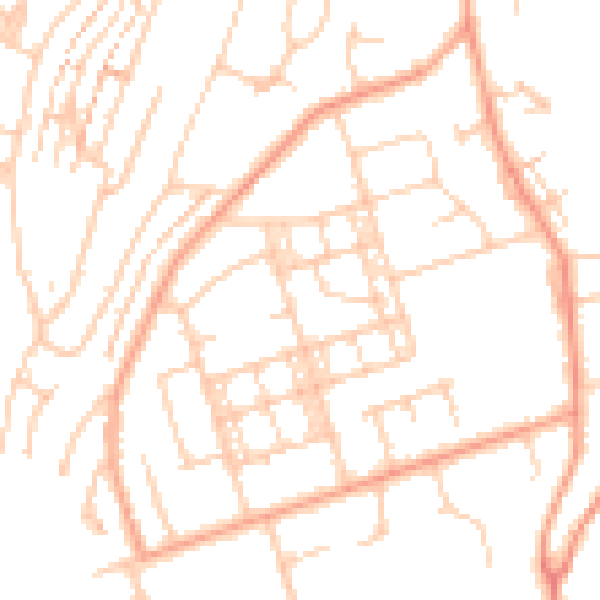Daytime road noise heatmap for ME5 0SD