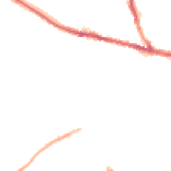 Night-time road noise heatmap for ME5 7DF