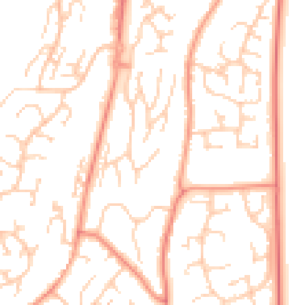 Daytime road noise heatmap for ME5 7NF