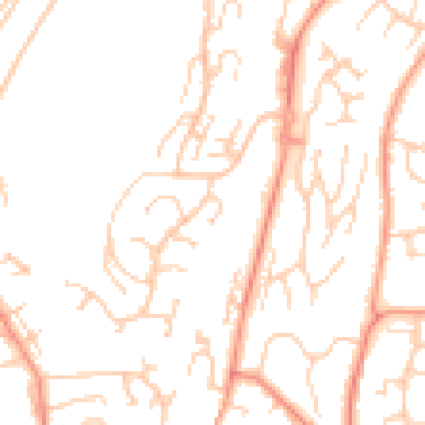 Daytime road noise heatmap for ME5 7QD