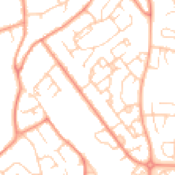 Daytime road noise heatmap for ME5 8ED