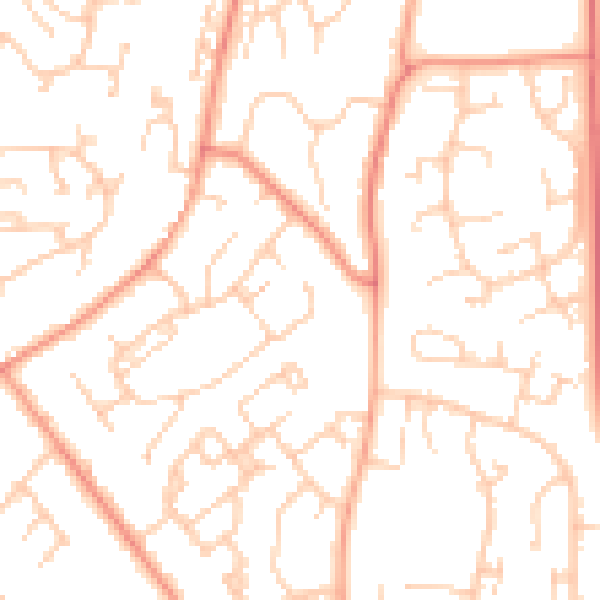 Daytime road noise heatmap for ME5 8HH