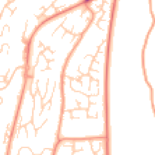 Daytime road noise heatmap for ME5 8LH