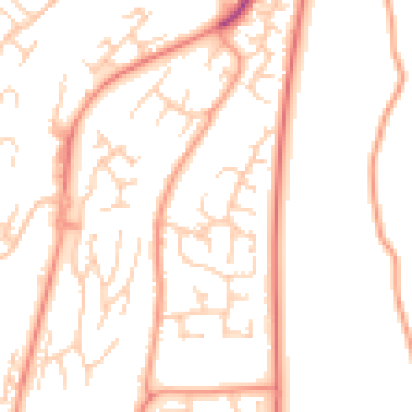 Daytime road noise heatmap for ME5 8LS
