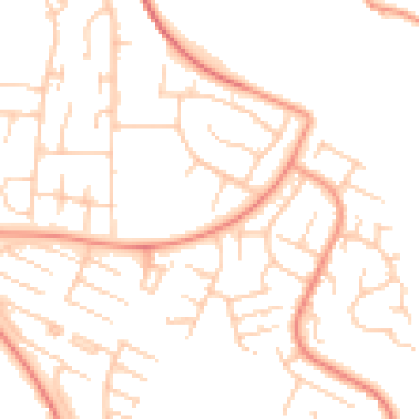 Daytime road noise heatmap for ME5 8PT