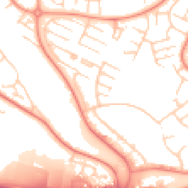 Daytime road noise heatmap for ME5 8TL