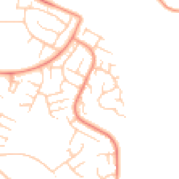 Daytime road noise heatmap for ME5 8UH