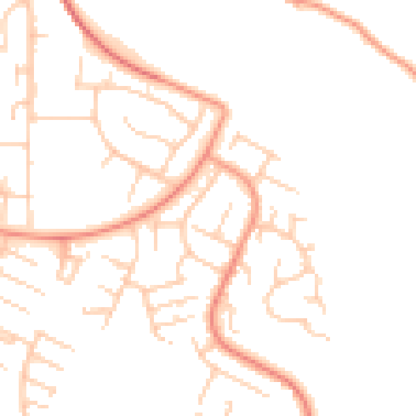 Daytime road noise heatmap for ME5 8UL
