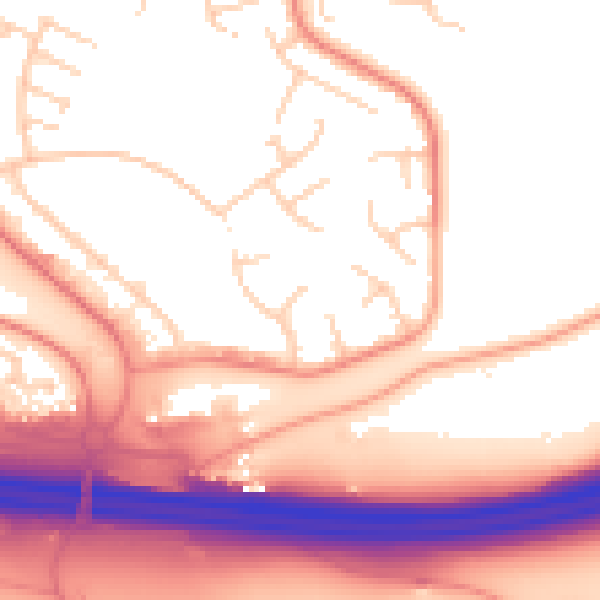 Daytime road noise heatmap for ME5 8XP