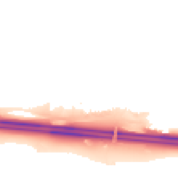Night-time road noise heatmap for ME5 9DG
