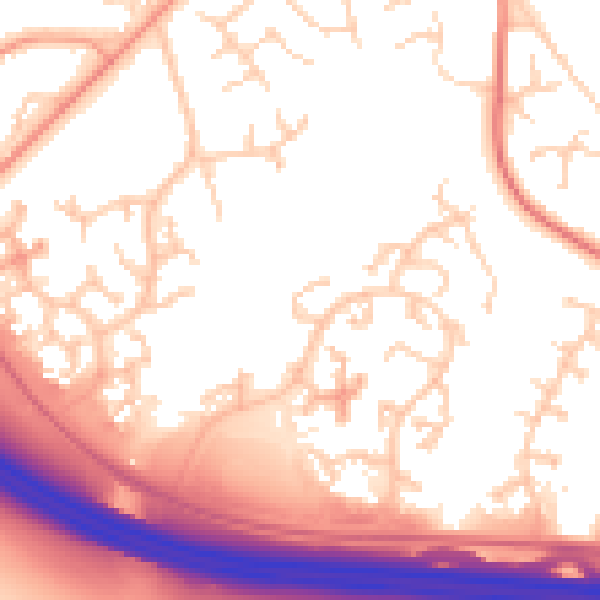 Daytime road noise heatmap for ME5 9DZ