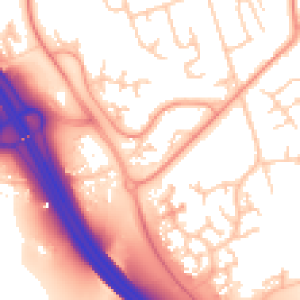 Daytime road noise heatmap for ME5 9GB